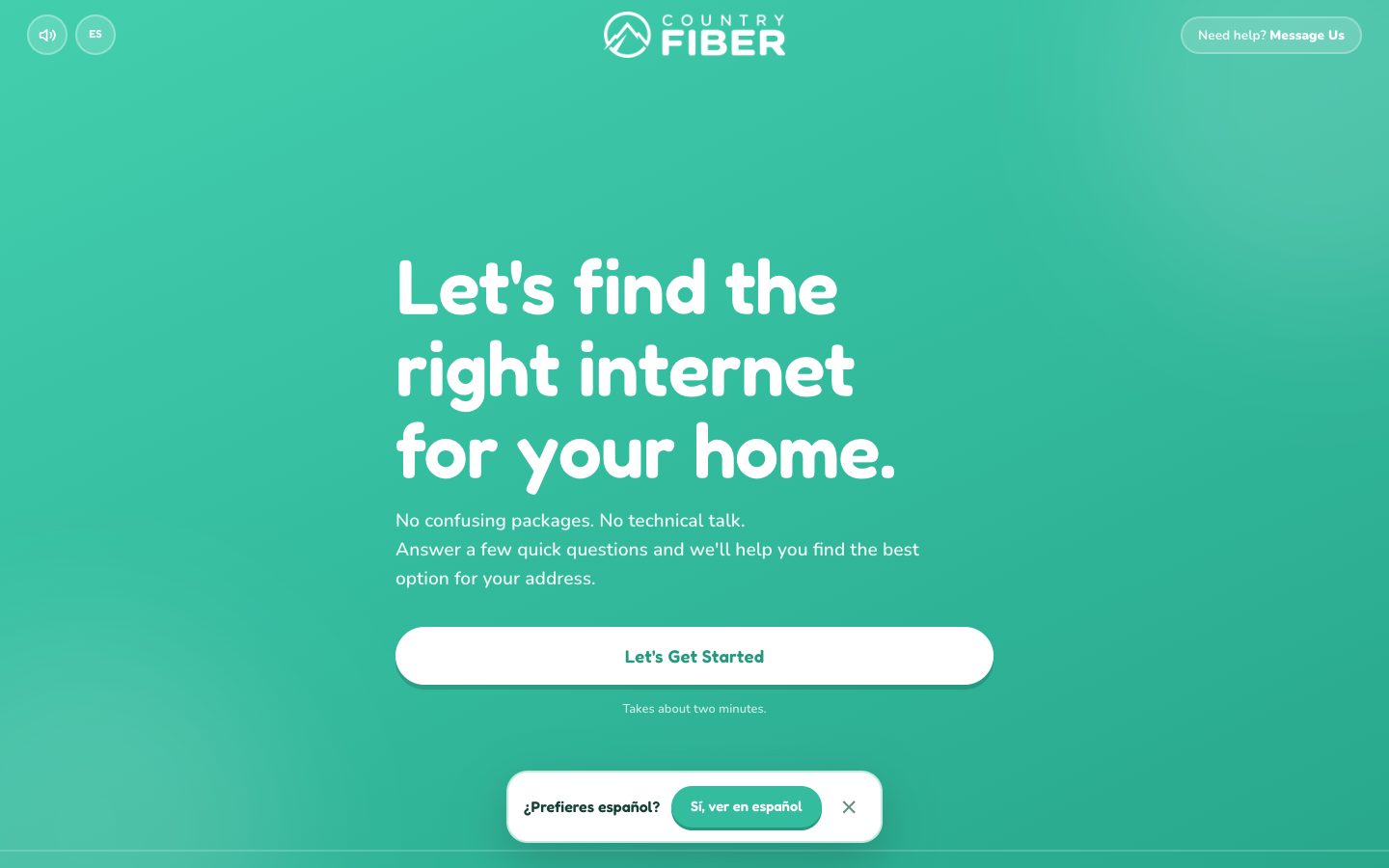 Country Fiber website