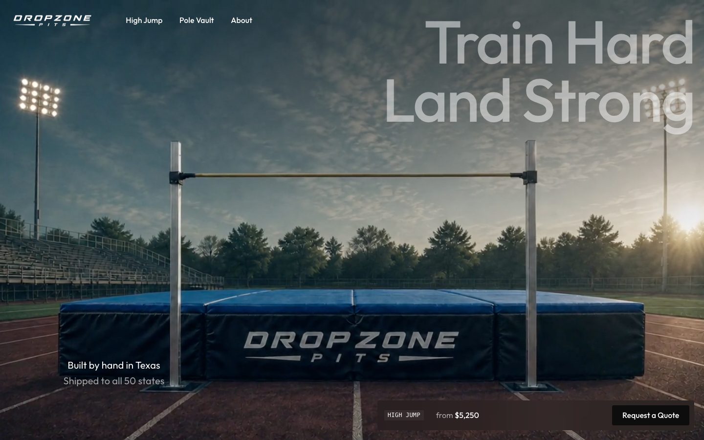 DropZone Pits website