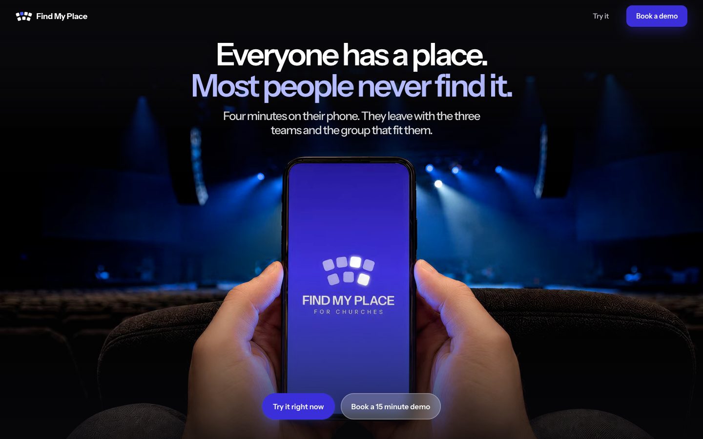 Find My Place website