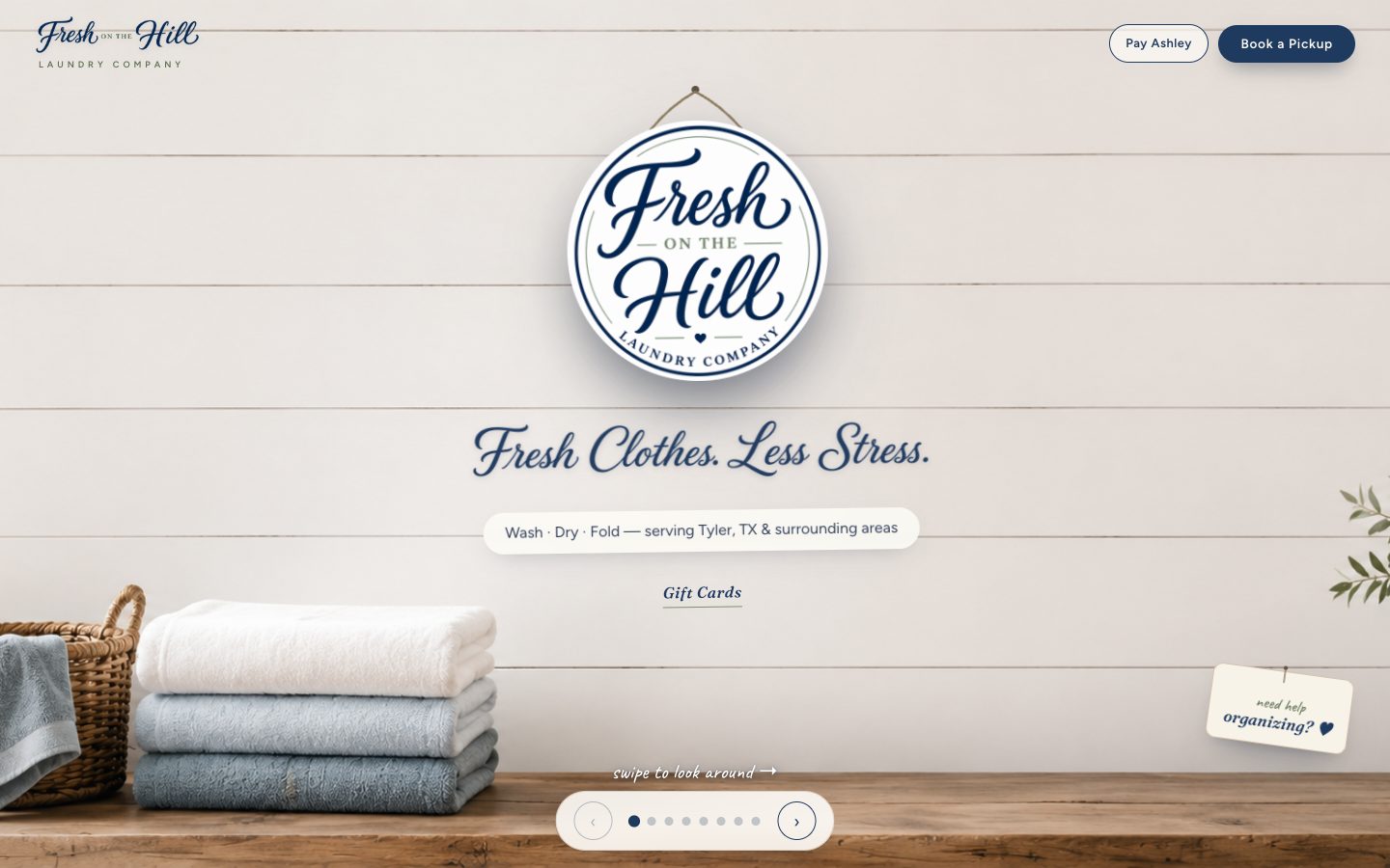 Fresh on the Hill website