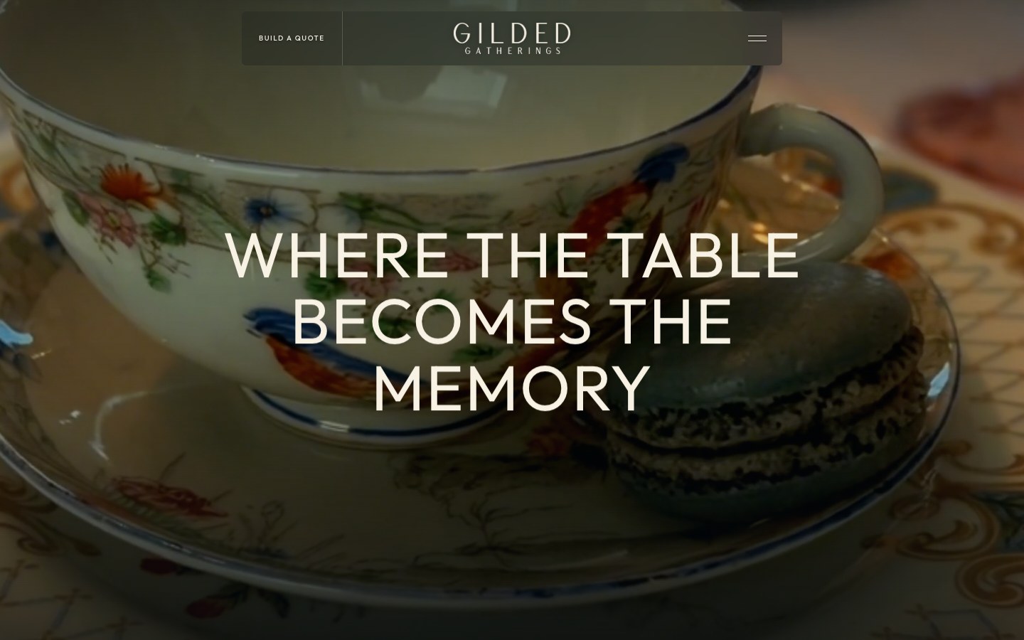 Gilded Gatherings website