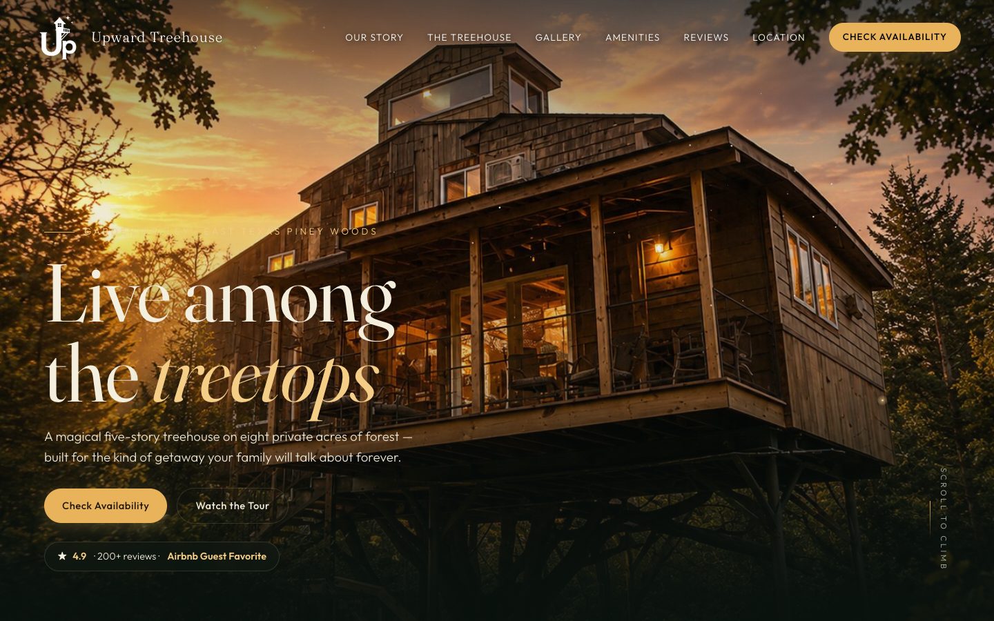Upward Treehouse website